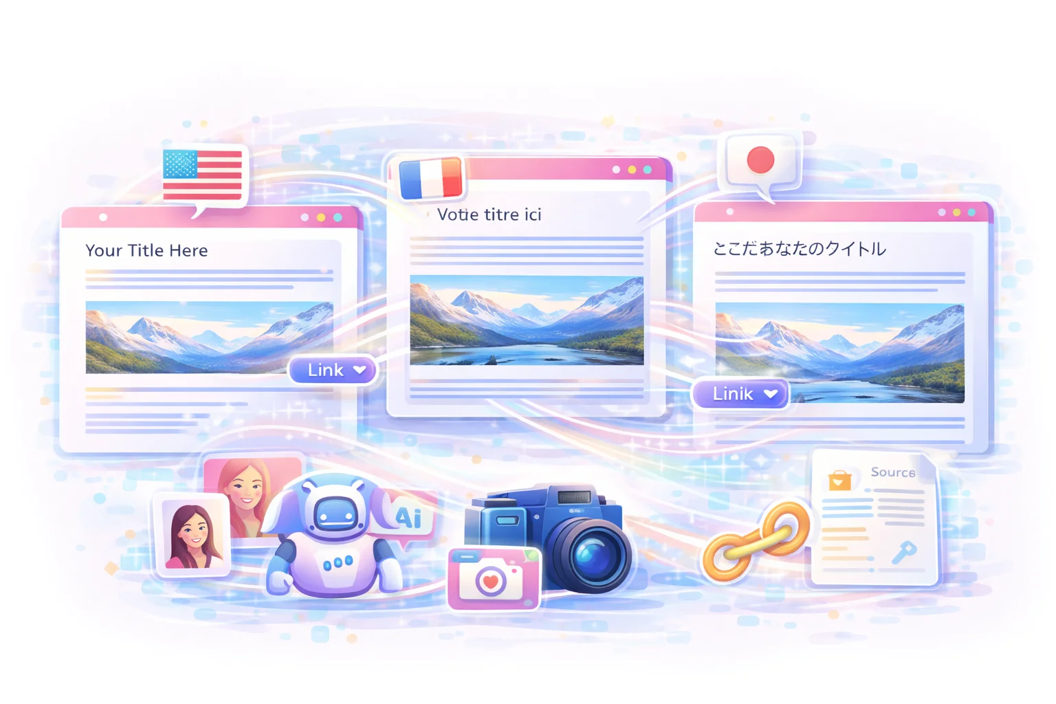 Multilingual and visuals